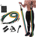 11 PCS Resistance Band Set - 5 in 1 Fitness Equipment for Home Gym Workout