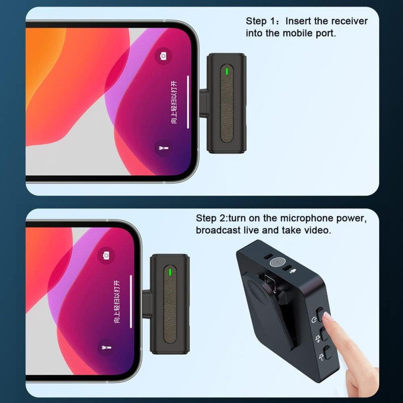 SX8 Wireless Lavalier Microphone | Type-C | Noise Cancelling | NextSity