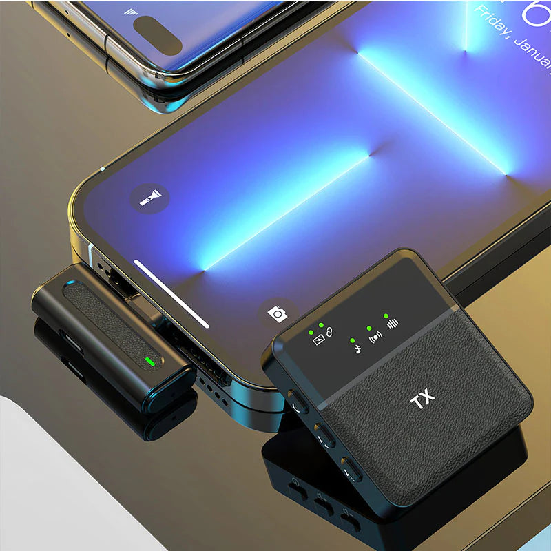 SX8 Wireless Lavalier Microphone | Type-C | Noise Cancelling | NextSity