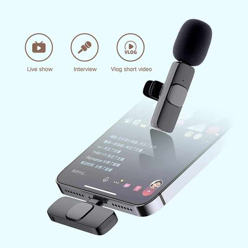 K9 Wireless Lavalier Microphone | Plug & Play Type-C & iOS | 48kHz CD Quality | NextSity