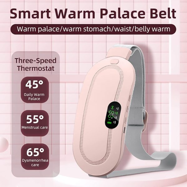 Period Pain Relief Heating Belt | 3 Heat Levels & 4 Vibration Modes | NextSity