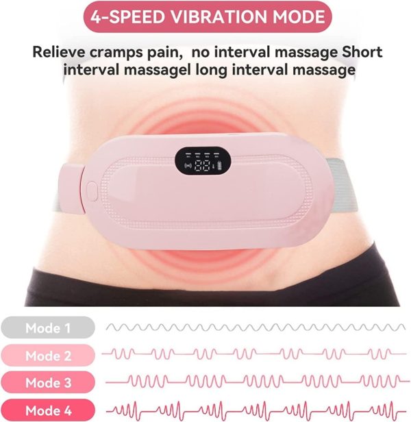 Period Pain Relief Heating Belt | 3 Heat Levels & 4 Vibration Modes | NextSity