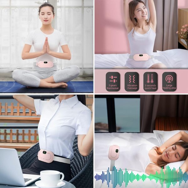 Period Pain Relief Heating Belt | 3 Heat Levels & 4 Vibration Modes | NextSity