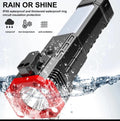 High Power LED Torch Light Rechargeable Flashlight With Tactical Hammer And Power Bank (Random Color)