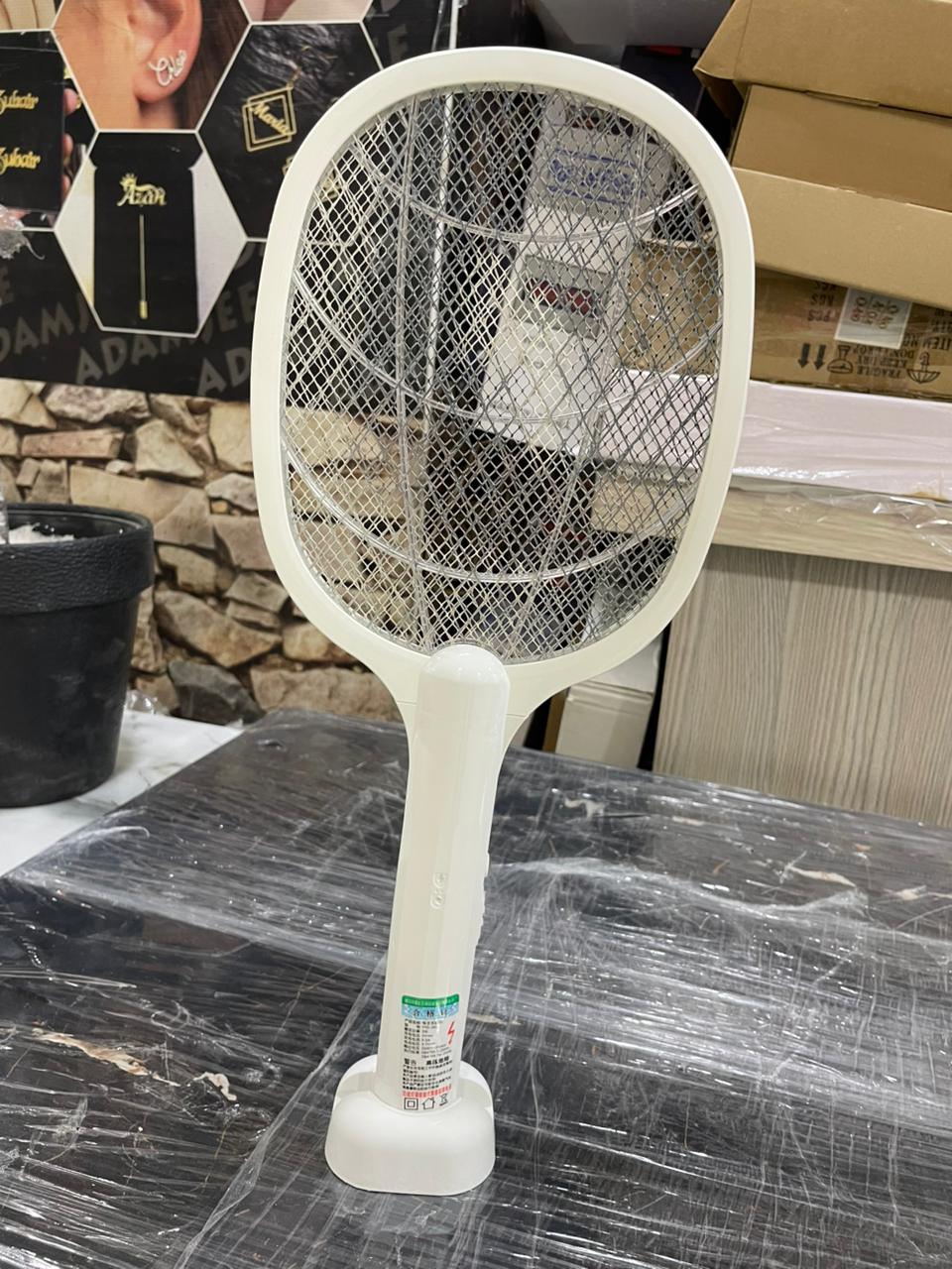 Rechargeable Mosquito Racket With Stand | 2-in-1 Electric Insect Killer Bat | USB Rechargeable | Indoor & Outdoor