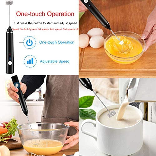 2-in-1 Rechargeable Coffee Beater & Electric Milk Frother – NextSity