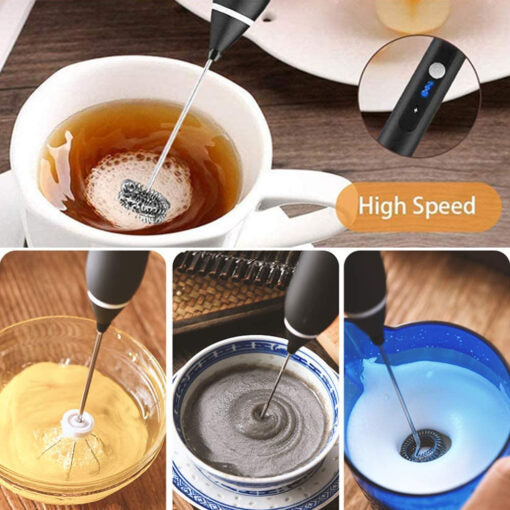 2-in-1 Rechargeable Coffee Beater & Electric Milk Frother – NextSity