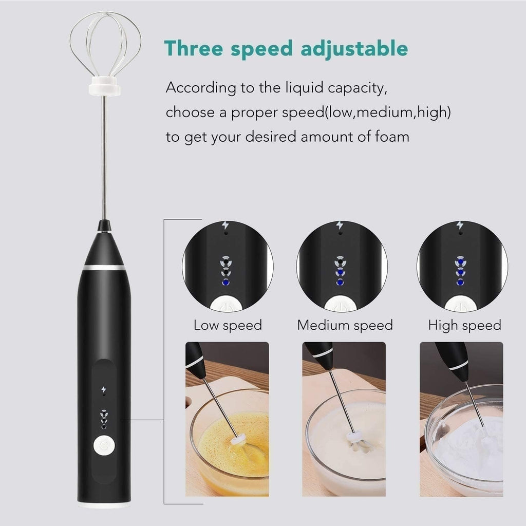 2-in-1 Rechargeable Coffee Beater & Electric Milk Frother – NextSity