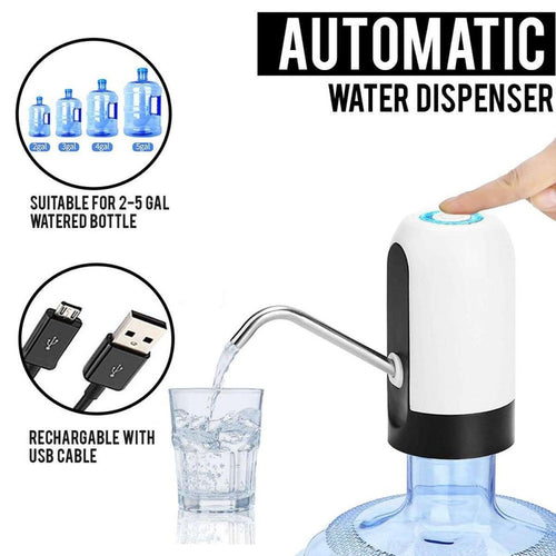Automatic Water Dispenser - USB Rechargeable Smart Water Pump for 5 Gallon Bottles