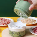 Electric Mini Garlic Chopper - Portable Food Processor for Kitchen
