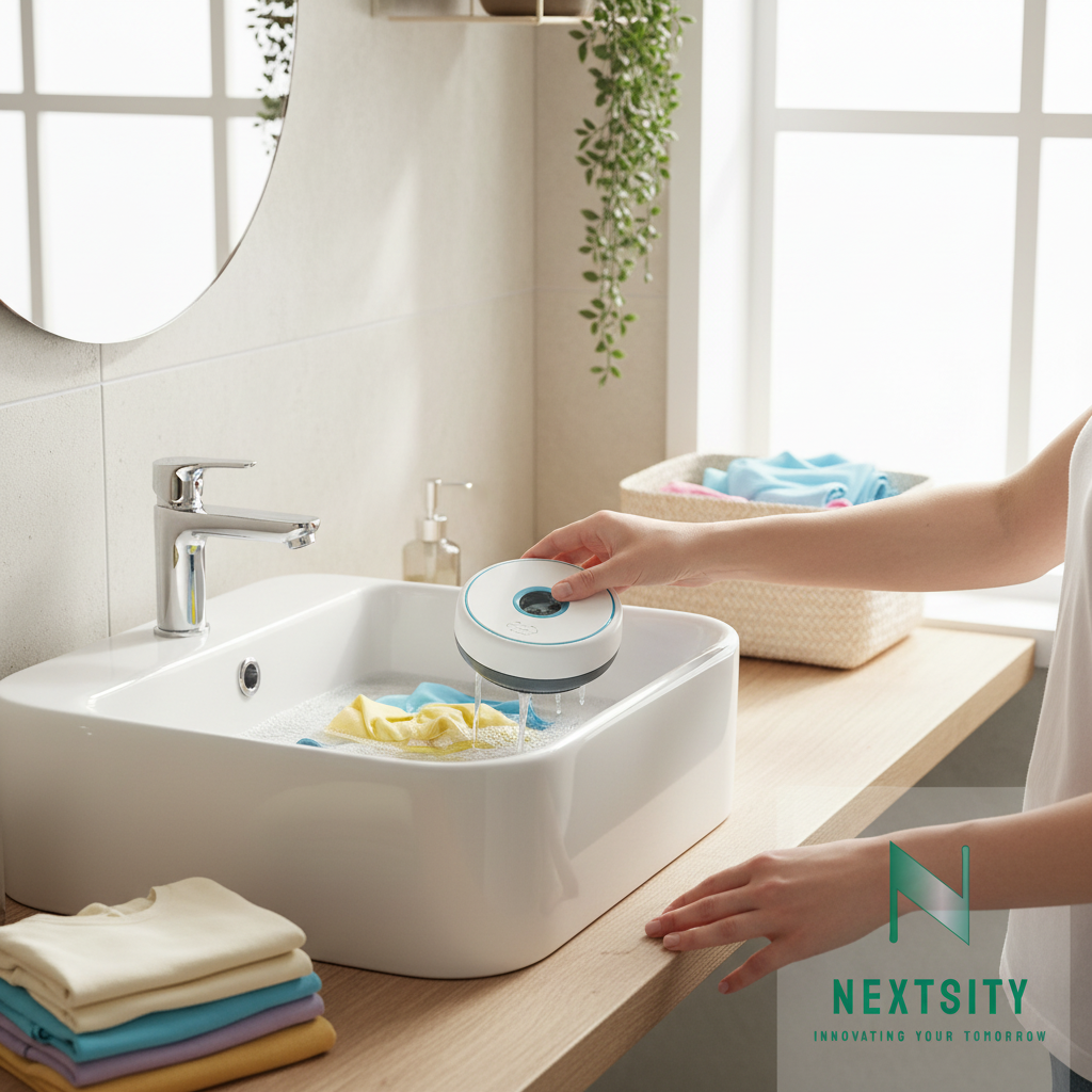 Portable Turbine Washing Machine - Lifestyle Usage Photo