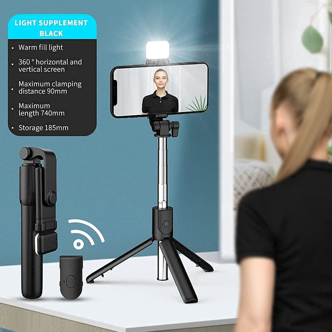 Best 3-in-1 Selfie Stick in Pakistan | Tripod & Wireless Remote with LED Flash