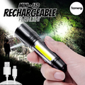 Mini LED Rechargeable Flashlight | Waterproof Pocket Torch – NextSity Pakistan