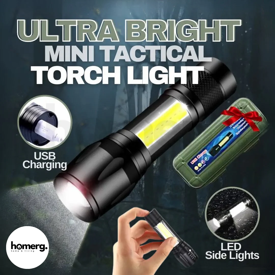 Mini Led Rechargeable Flashlight - (IMPORTED)