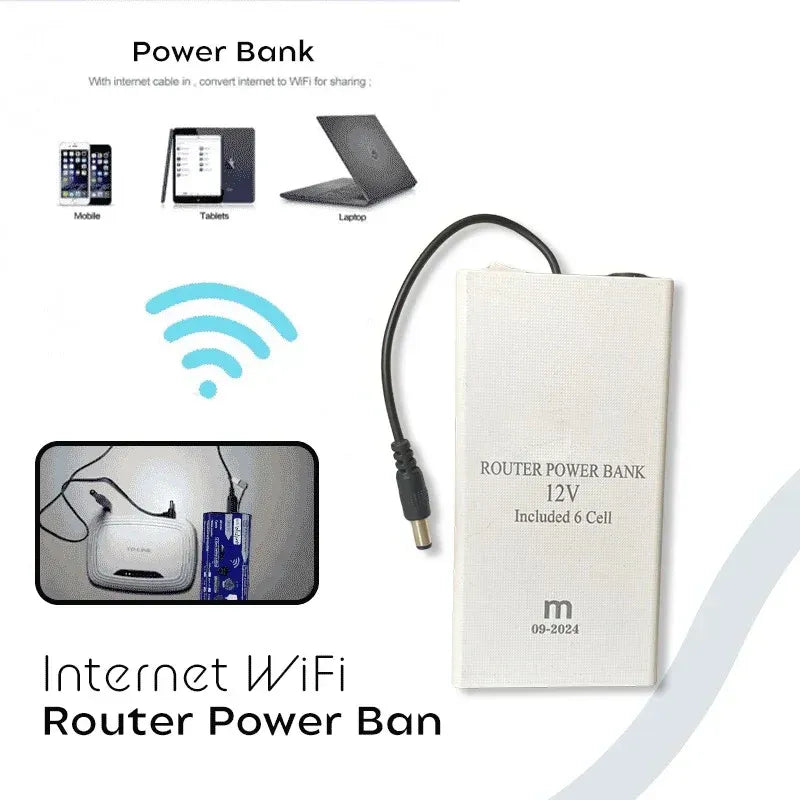 SPEED 12V Router Power Bank - 8-10 Hours Backup for Uninterrupted WiFi