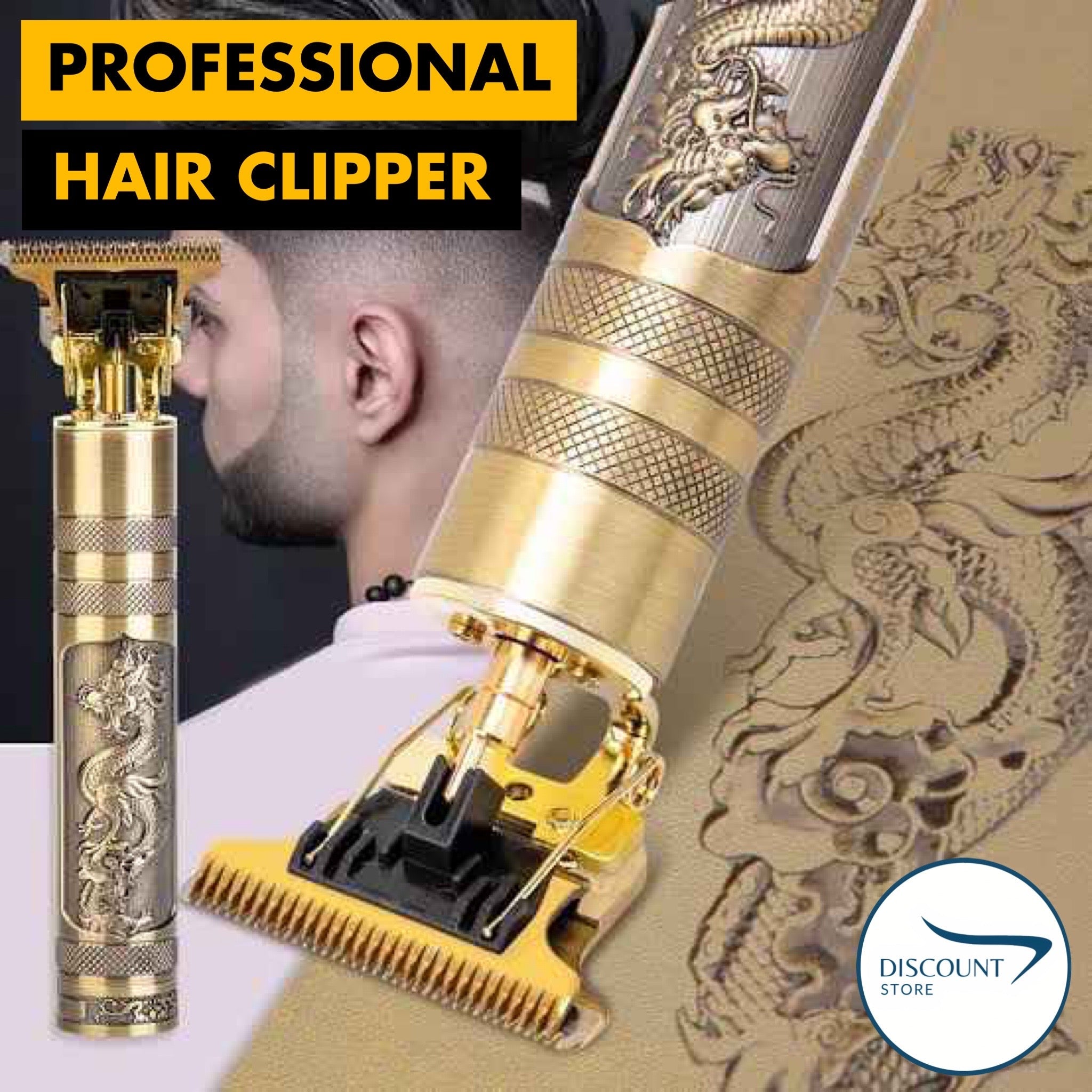 Professional Cordless Hair Trimmer - (FREE Delivery)